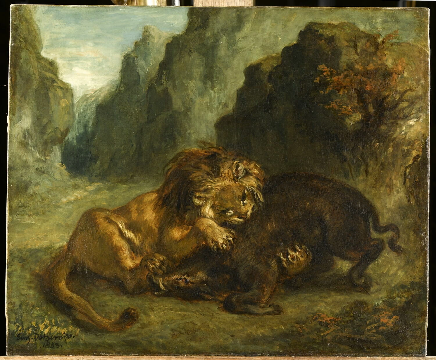 Leone e cinghiale - Museo del Louvre, Parigi